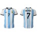 Günstige Argentinien Rodrigo de Paul #7 Heim Fussballtrikot WM 2022 Kurzarm
